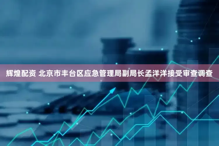 辉煌配资 北京市丰台区应急管理局副局长孟洋洋接受审查调查